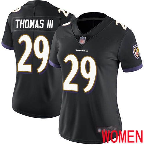 Baltimore Ravens Limited Black Women Earl Thomas III Alternate Jersey NFL Football #29 Vapor Untouchable->youth nfl jersey->Youth Jersey